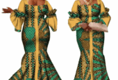 African Bazin Fashion Design Dress
