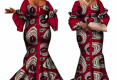 African Bazin Fashion Design Dress